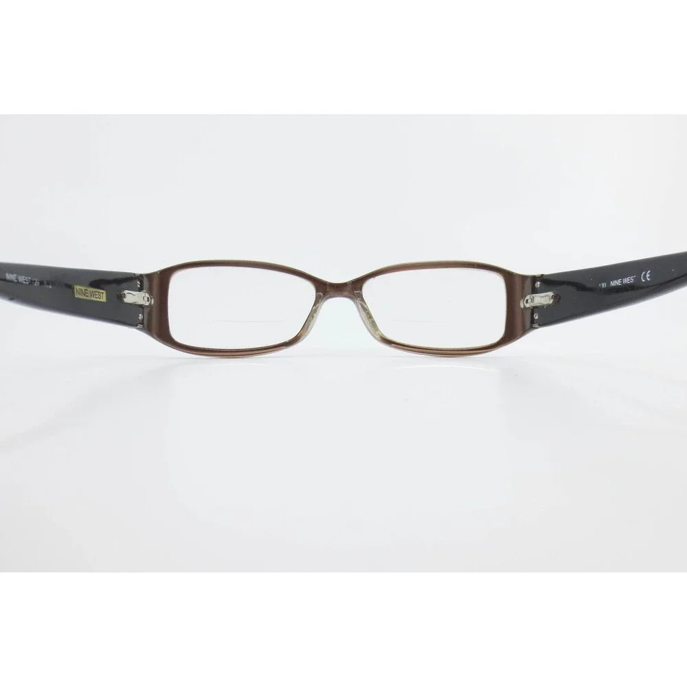 Nine West Brown Leopard Print Rectangular Eyeglass Frames NW 429 130 16 50 102